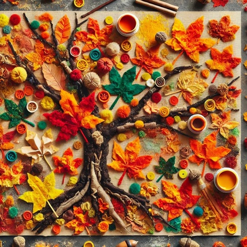 Sensory Autumn art