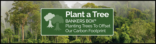 Fellowes Sustainability. Superior quality, sustainable impact. Planting trees to offset our carbon footprint.