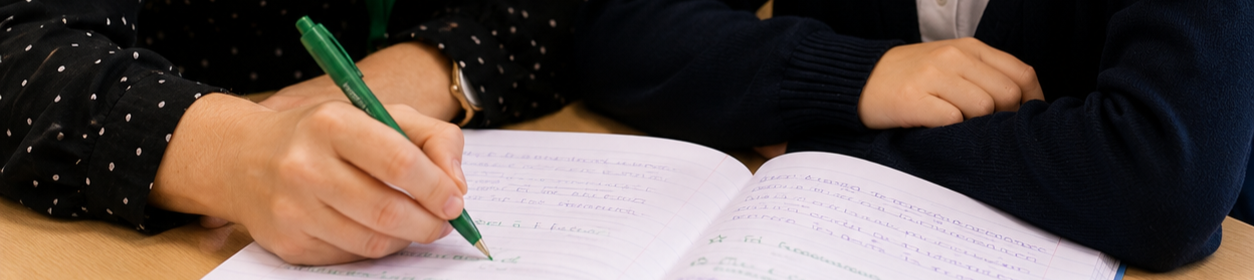 Green, purple and red pens for schools: marking and self-assessment explained