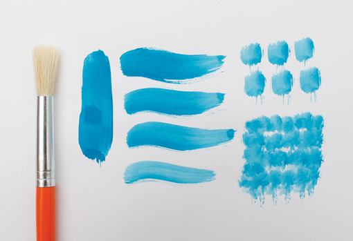 Hog hair round brush.