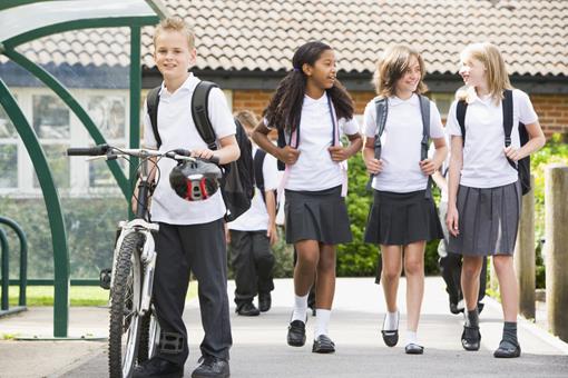 walking and biking to school