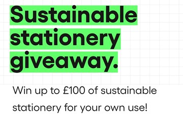 Free giveaway – sustainable stationery