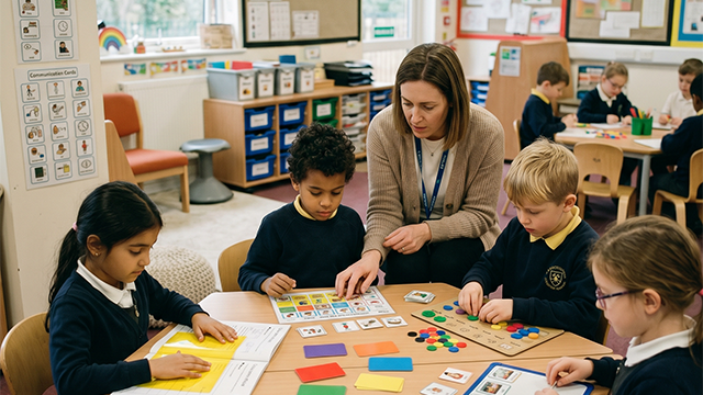 Mixed ability school group