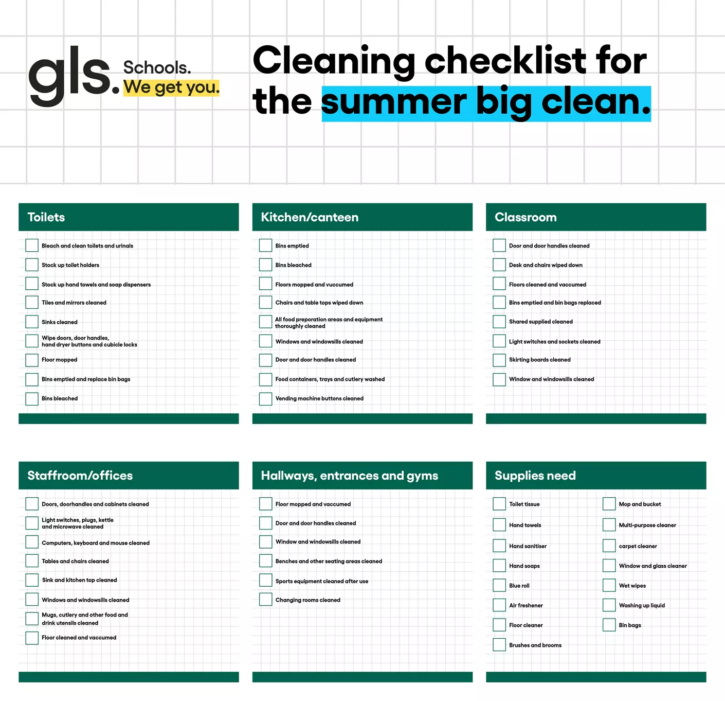 Big summer clearout checklist